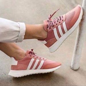Pink Adidas Flashback Raw Pink White Sneakers
